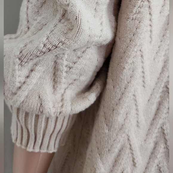 SEVEN WONDERS SWEATER KNITTED BUTTON SIDE POCKET SHORT CARDIGAN MEDIUM - Picture 12 of 14